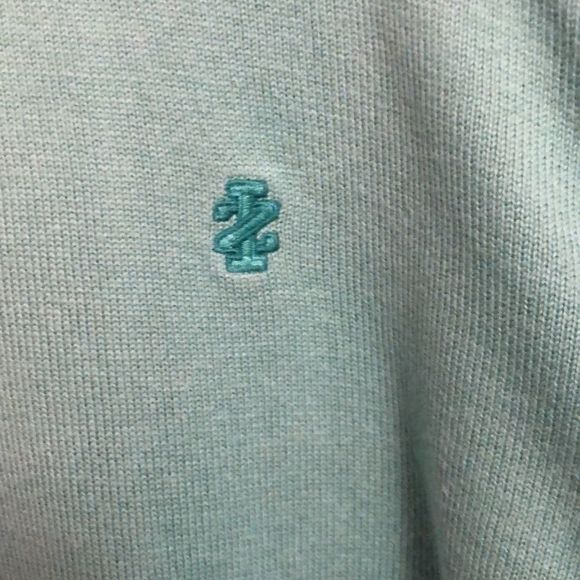 Izod Quarter Zip Sweater Green - Picture 3 of 11